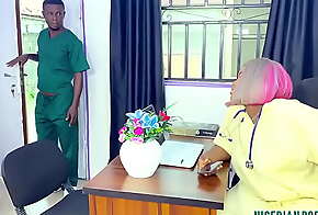 Lazy Nurse Enjoy Nigerian Big Black Dick