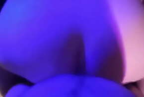 Look at that ass go #4 - blue light cum special