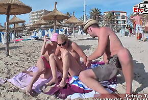German Teen picked up at beach for threesome – ffm