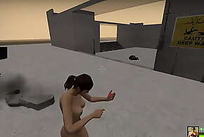 Zoey Full nude mod Gameplay - Left4Dead2