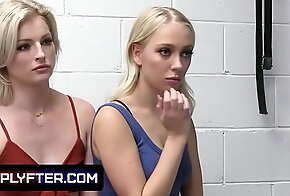 Shoplyfter - Blondie teenies enjoying a big dick for freedom after stealing bikinis from the mall