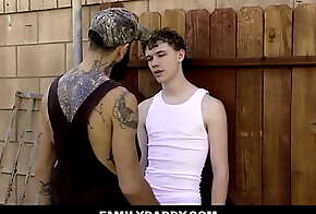 Twink Stepson Fucked Outdoors By Stepdad After Stealing His Cigarettes - Mel Grey, Matt Muck