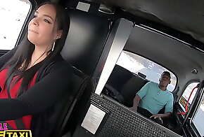 Female Fake Taxi Sofia Lee and her massive natural tits help a black guy cum for a sperm bank