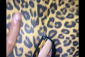 tight amateur tgirl PAWG in leopard catsuit blacked and stretched by bbc