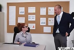 Sex In Office With Broad in the beam Round Tits Girl (Lennox Luxe) video-22