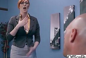 Hard Copulation Tape In Office With Big Round Tits Sexy Girl (Lauren Phillips) video-16