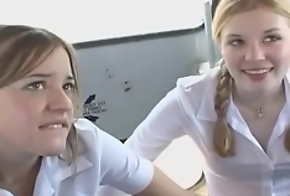Pocket-sized titted schoolgirl gives wet blowjob increased by rides dick