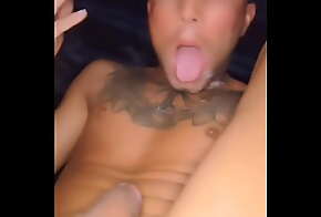 JJ cums in his slutty little mouth