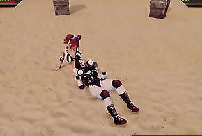 Polly Plaything VS Luna DarkMoon (Naked Fighter 3D)