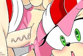 Amy rose gets her pussy punished for entering the mens bathroom